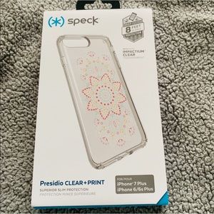 Speck Presidio Clear +Print iPhone 7/8 Plus Case